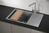 Кухонная мойка Granula ES-7807 (780*500) Алюминиум