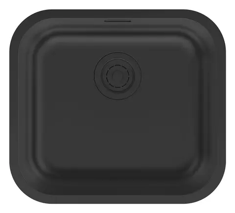 Кухонная мойка Paulmark Vello 48 UNI (480*430) Матовый черный NANO PVD